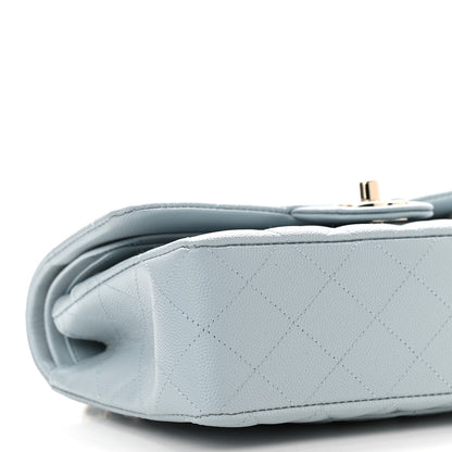 Chanel Caviar Quilted Small Double Flap Light Blue 7 of 8