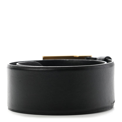 Versace Calfskin Metal Icon Wide Belt 70 28 Black Gold 2 of 10