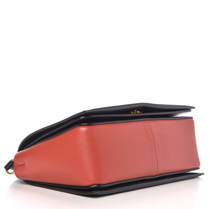 Celine Shiny Smooth Calfskin Medium Frame Shoulder Bag Dark Navy Claycourt 4 of 8