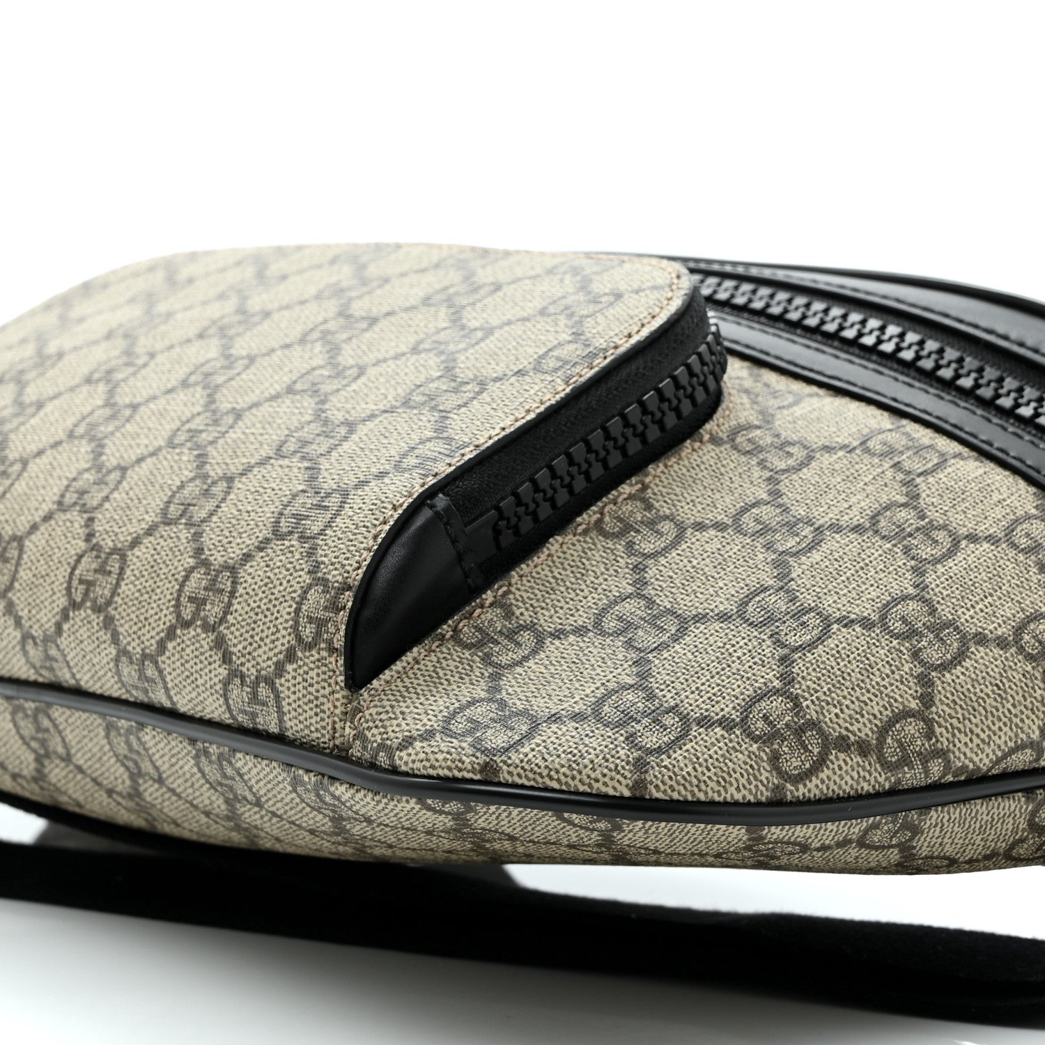 Gucci GG Supreme Monogram Belt Bag Black 8 of 9