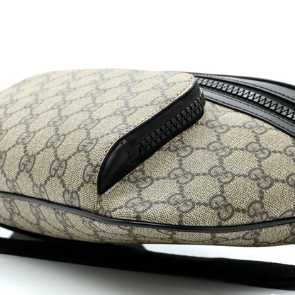 Gucci GG Supreme Monogram Belt Bag Black 8 of 9