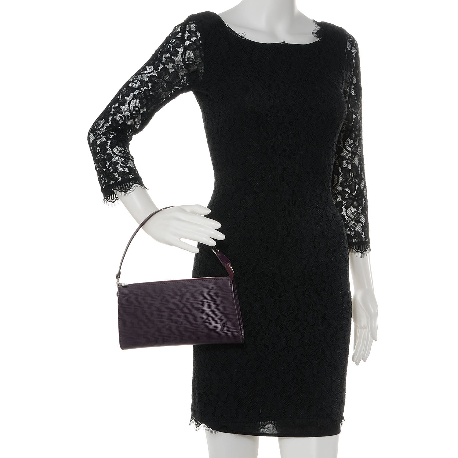 Louis Vuitton Epi Pochette Accessories 24 Cassis Purple 2 of 7