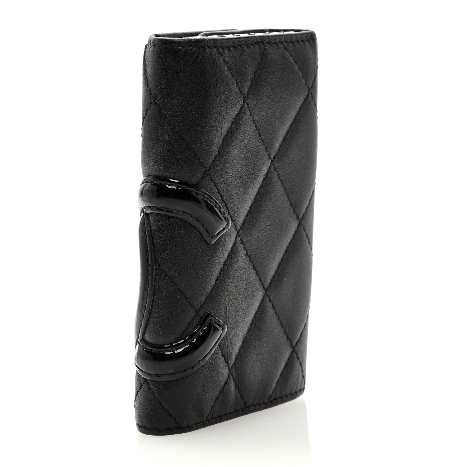 Chanel Calfskin Quilted Cambon 6 Key Holder Black 3 of 8