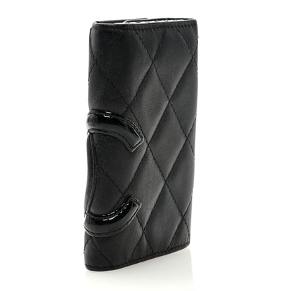 Chanel Calfskin Quilted Cambon 6 Key Holder Black 3 of 8