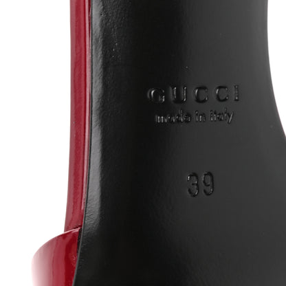 Gucci Nappa Regent Strappy Horsebit Sandals 39 Maple Red 7 of 11