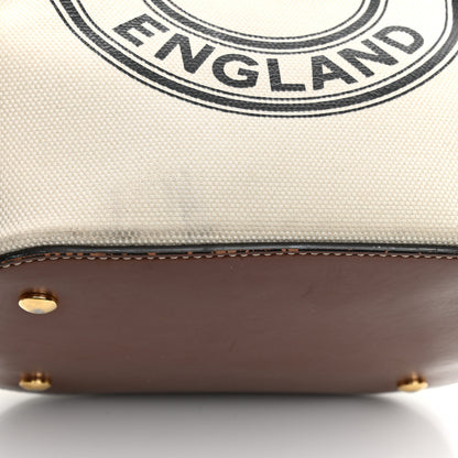 Burberry Canvas Cotton Small Peggy Bucket Bag Natural Gold 12 of 14