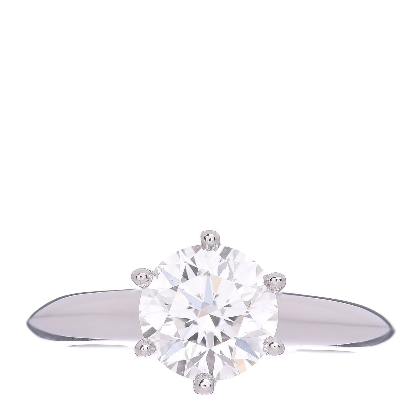Platinum Diamond 1.05ct Solitaire Engagement Ring 45 3.25