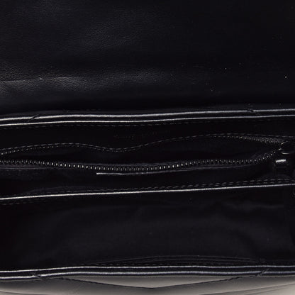 Saint Laurent Calfskin Y Quilted Monogram Toy Loulou Crossbody Bag Black 4 of 8