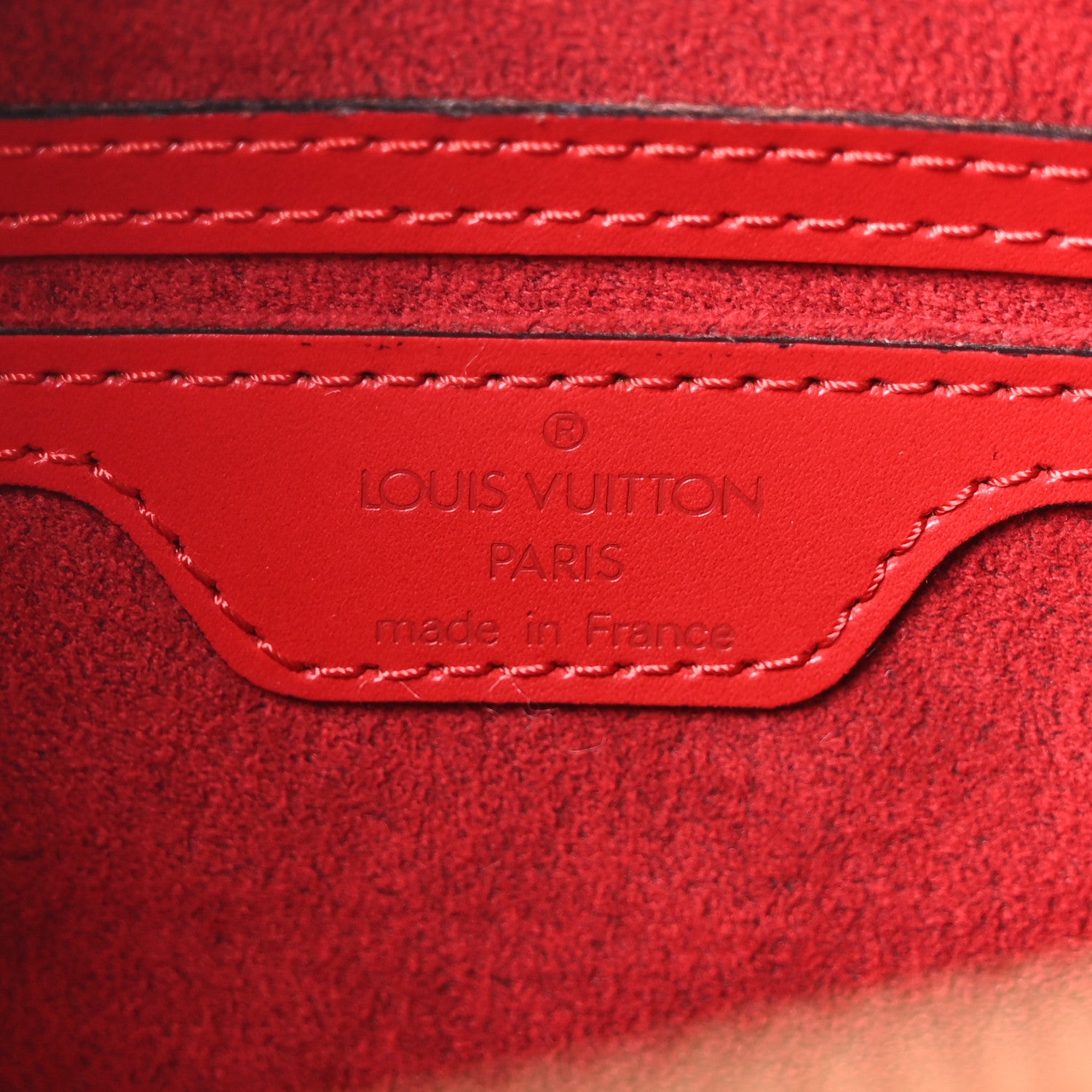 Louis Vuitton Epi Soufflot Castillan Red 6 of 9