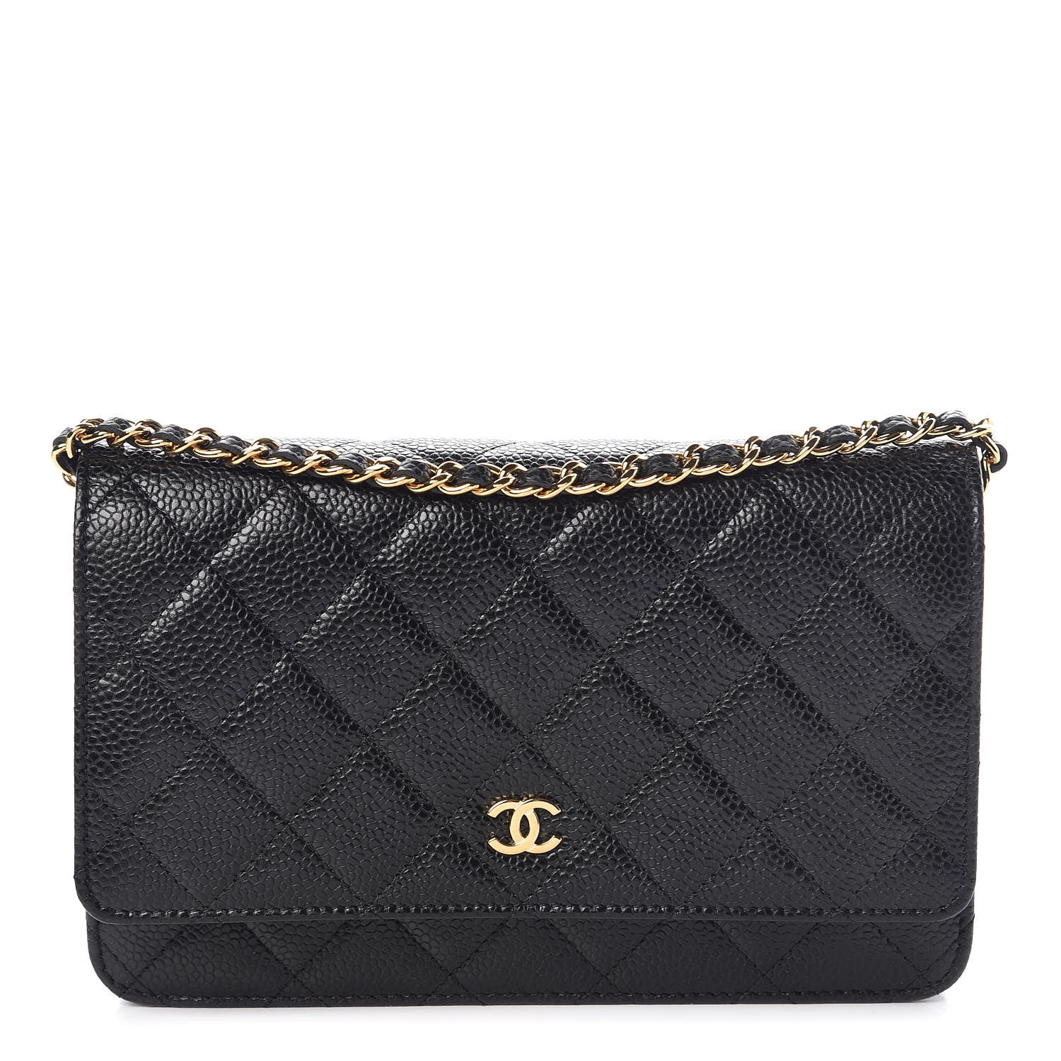 Chanel Caviar Quilted Wallet On Chain WOC Black 1 of 9