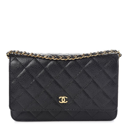 Chanel Caviar Quilted Wallet On Chain WOC Black 1 of 9