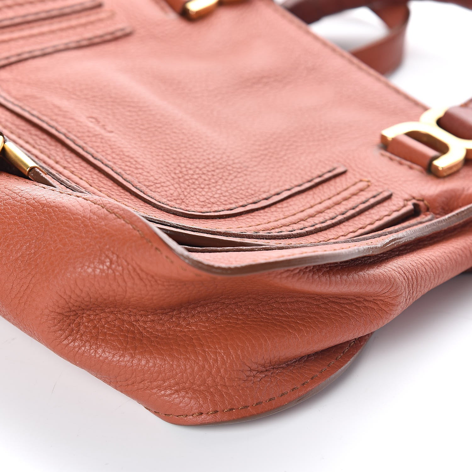 Chloe Calfskin Mini Marcie Satchel Red Bush 9 of 9