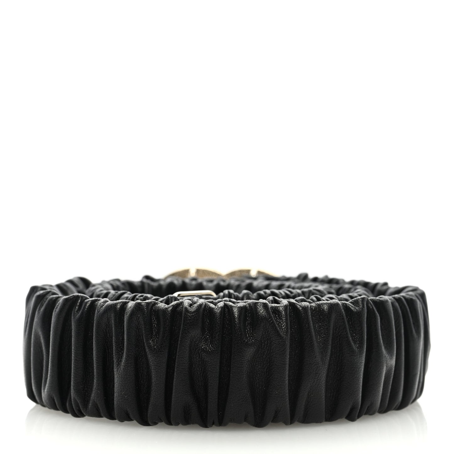 Lambskin Crystal CC Belt 80 32 Black