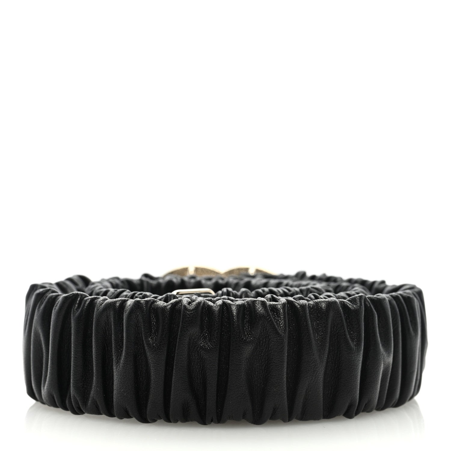 Chanel Lambskin Crystal CC Belt 80 32 Black 2 of 4