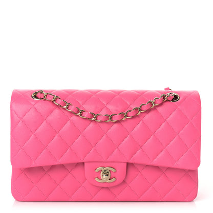Chanel Caviar Quilted Medium Double Flap Pink 1 of 10