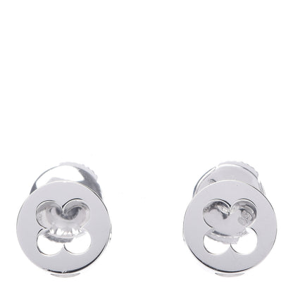 Louis Vuitton 18K White Gold Empreinte Ear Studs Earrings 1 of 5