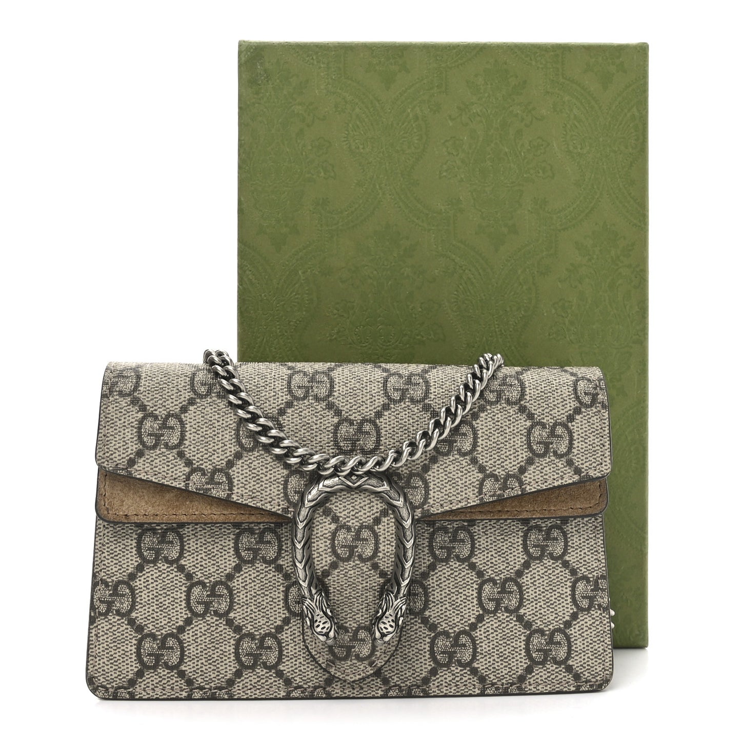 GG Supreme Monogram Super Mini Dionysus Shoulder Bag Taupe
