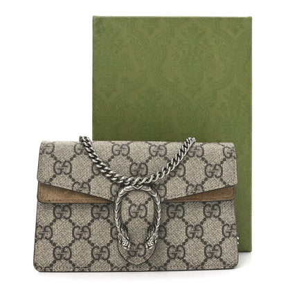 Gucci GG Supreme Monogram Super Mini Dionysus Shoulder Bag Taupe 11 of 11