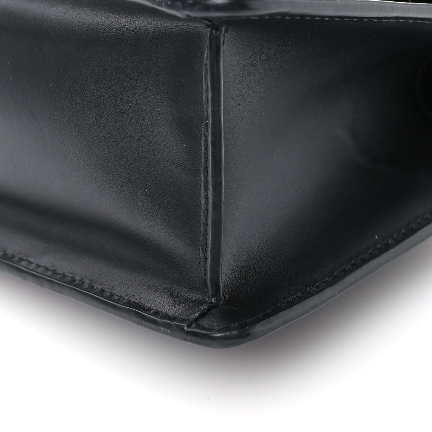 Calfskin Mini Sylvie Top Handle Bag Black