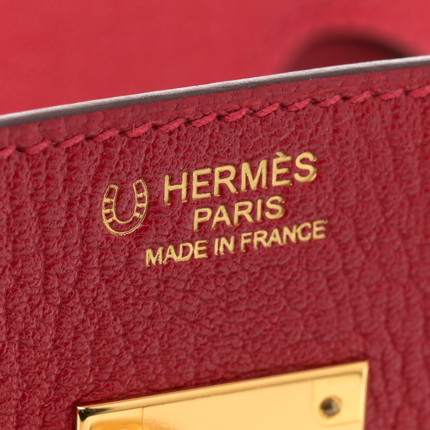 Chevre Mysore Horseshoe Birkin 30 Rouge Rose Confetti