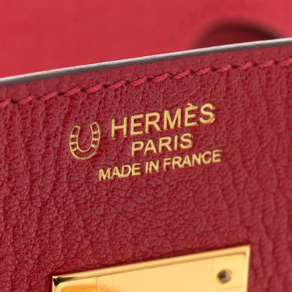 Hermes Chevre Mysore Horseshoe Birkin 30 Rouge Rose Confetti 6 of 14