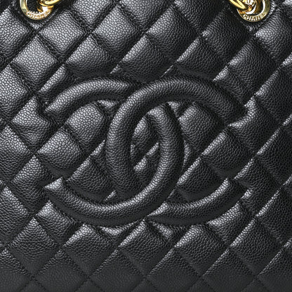Chanel Caviar Quilted Grand Shopping Tote GST Black 9 of 11