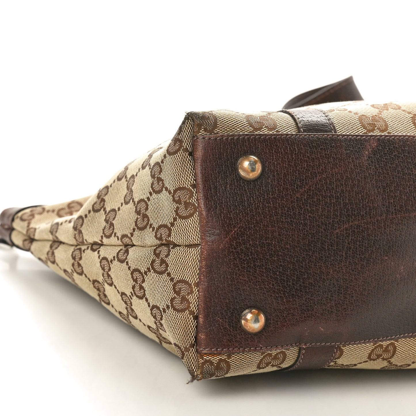 Monogram Medium Abbey Tote Dark Brown