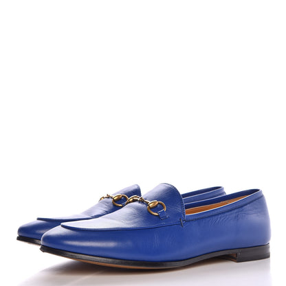 Gucci Malaga Kid Womens Jordaan Loafers 39.5 Electric Blue 3 of 9