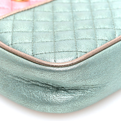 Gucci Laminated Nappa Trapuntata Mini Zumi Dome Shoulder Bag Rosa Lago Rame 9 of 10
