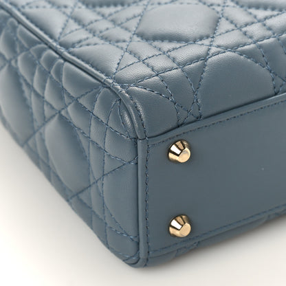 Christian Dior Lambskin Cannage Mini Lady Dior Cloud Blue 7 of 8