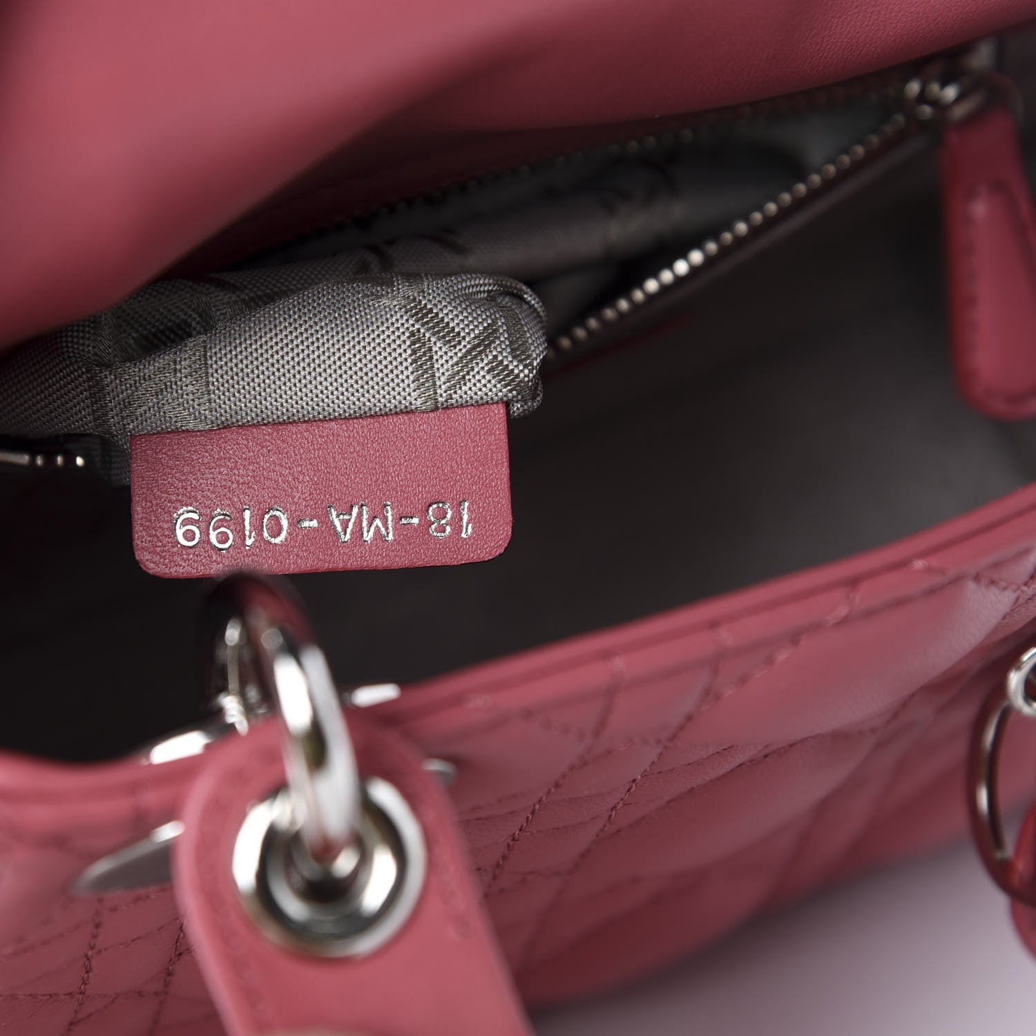 Christian Dior Lambskin Cannage Mini Lady Dior Pink 8 of 10
