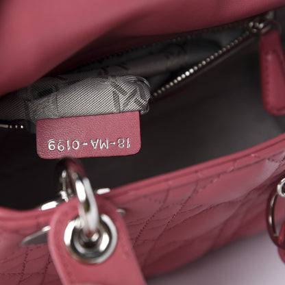 Christian Dior Lambskin Cannage Mini Lady Dior Pink 8 of 10