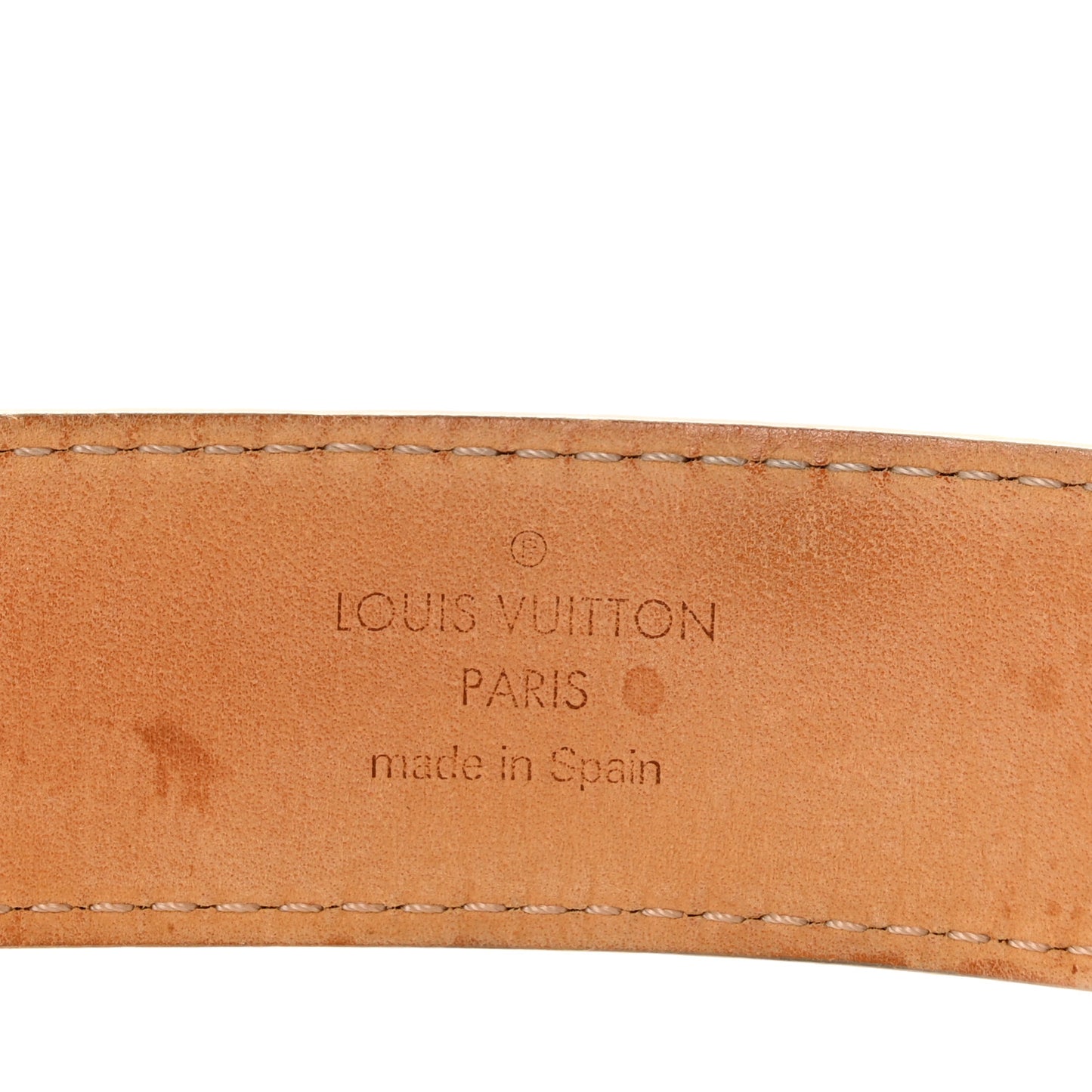 Mini Damier Azur 25mm LV Initiales Belt 80 32