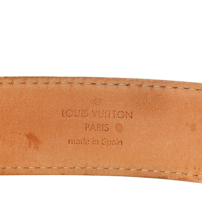 Louis Vuitton Mini Damier Azur 25mm LV Initiales Belt 80 32 5 of 9