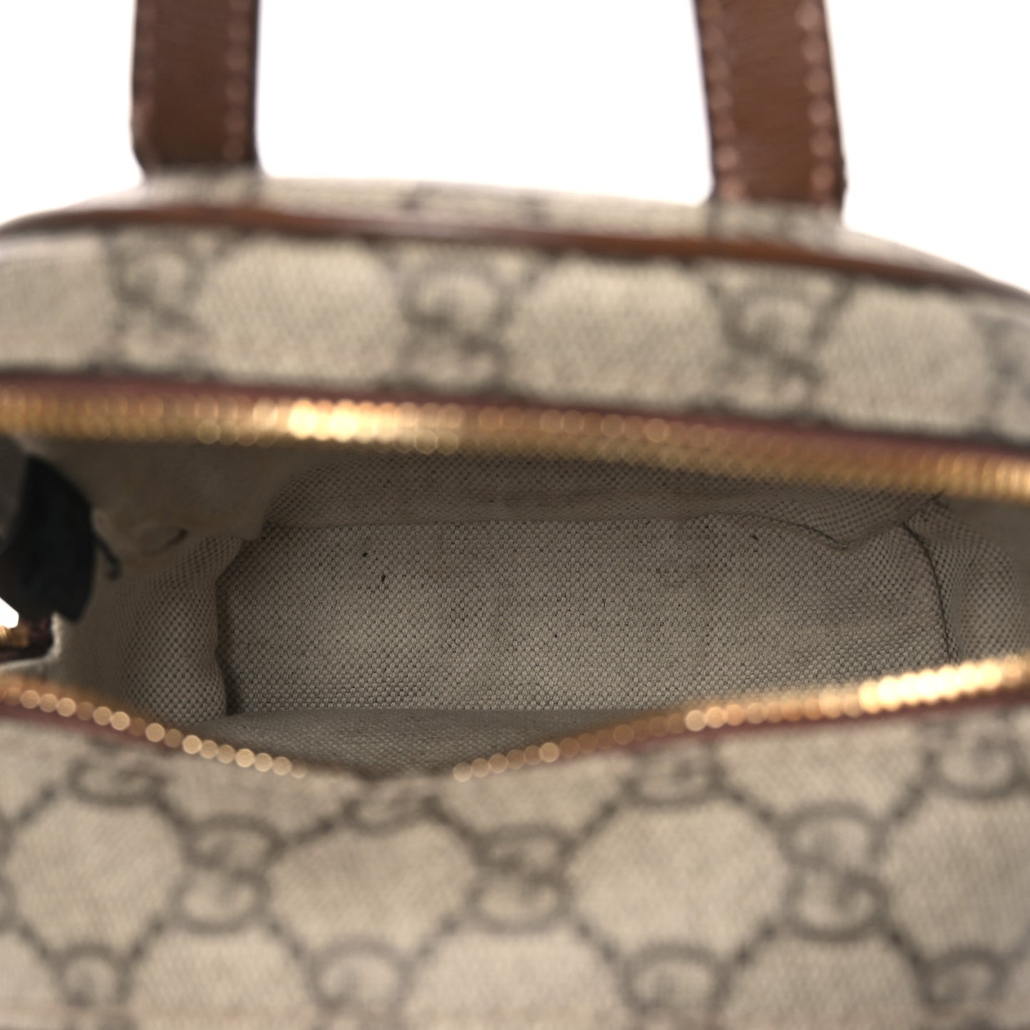 GG Supreme Monogram Azalea Calfskin Retro Interlocking G Multi-Function Bag Beige Ebony Brown Sugar
