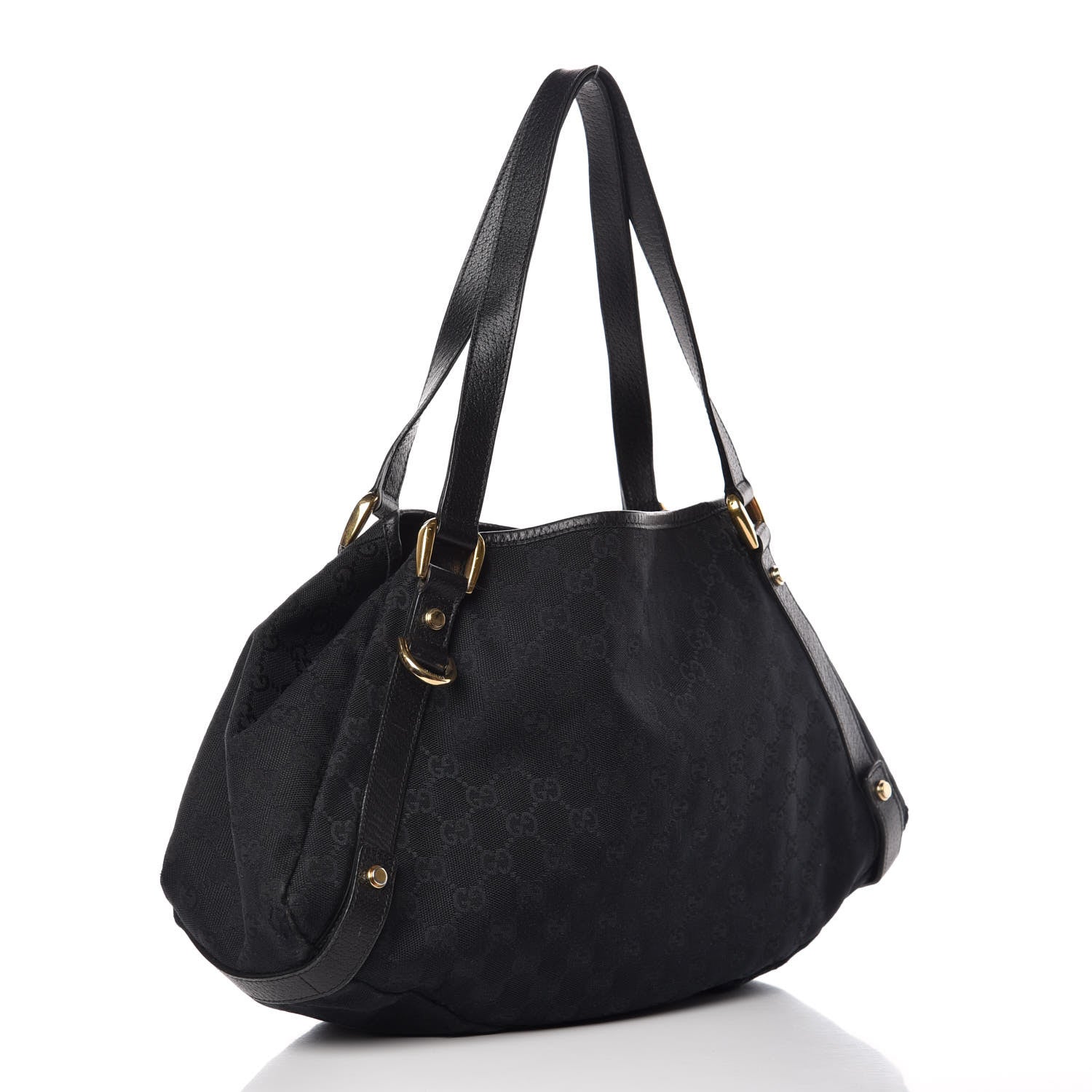 Gucci Monogram Medium Abbey Shoulder Bag Black 3 of 10