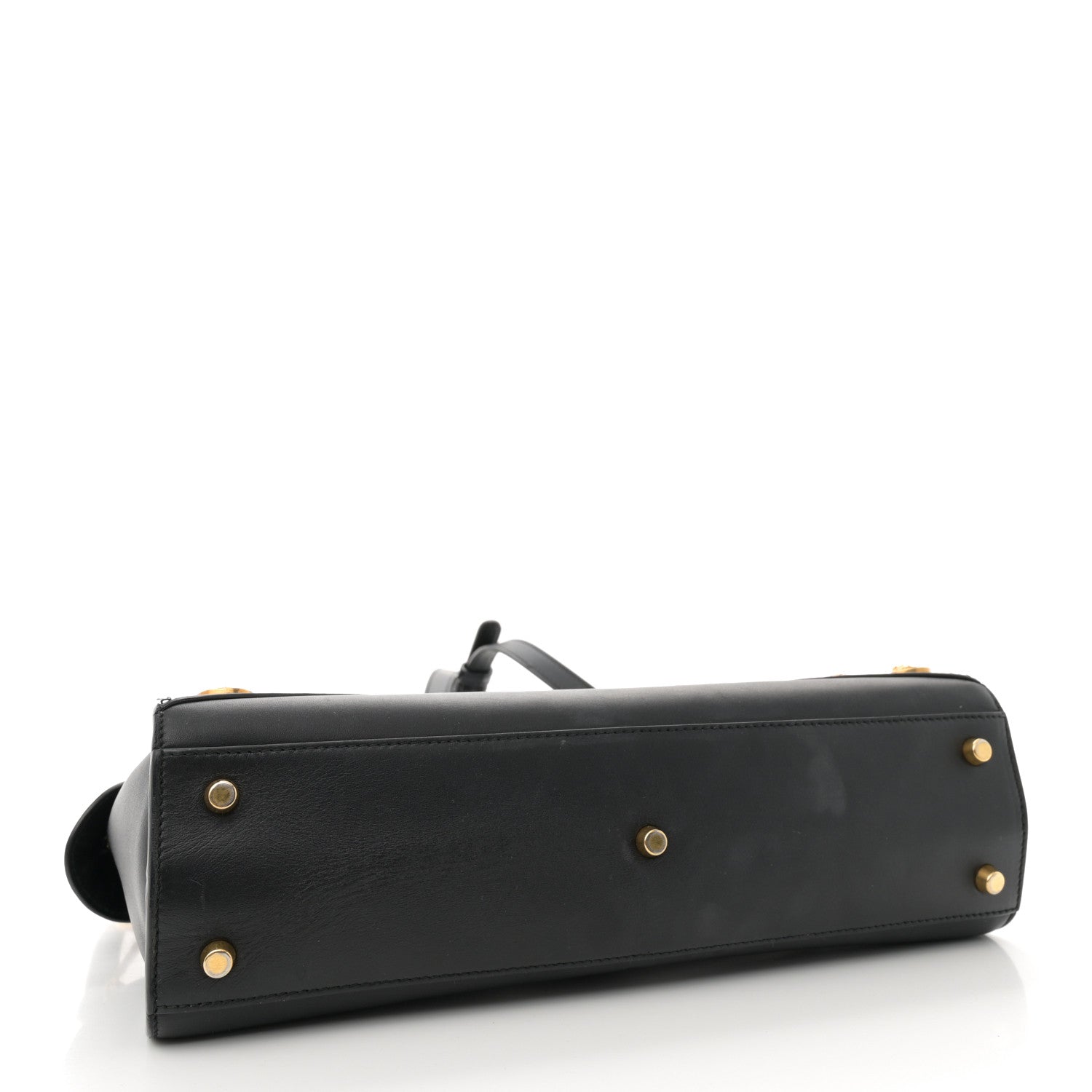 Versace Calfskin Medallion Tribute Bowling Bag Black 4 of 15