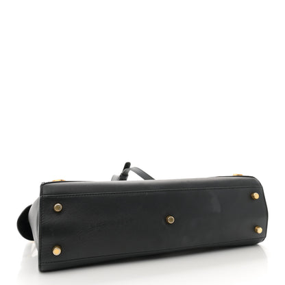 Versace Calfskin Medallion Tribute Bowling Bag Black 4 of 15