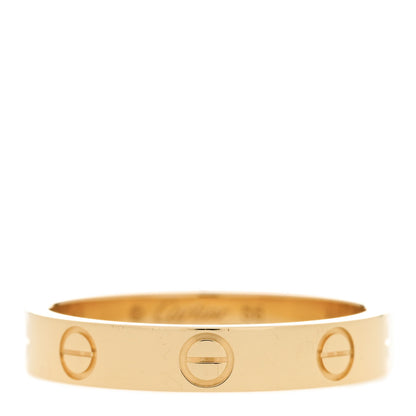 Cartier 18K Yellow Gold 3.5mm LOVE Wedding Band Ring 56 7.5 1 of 6