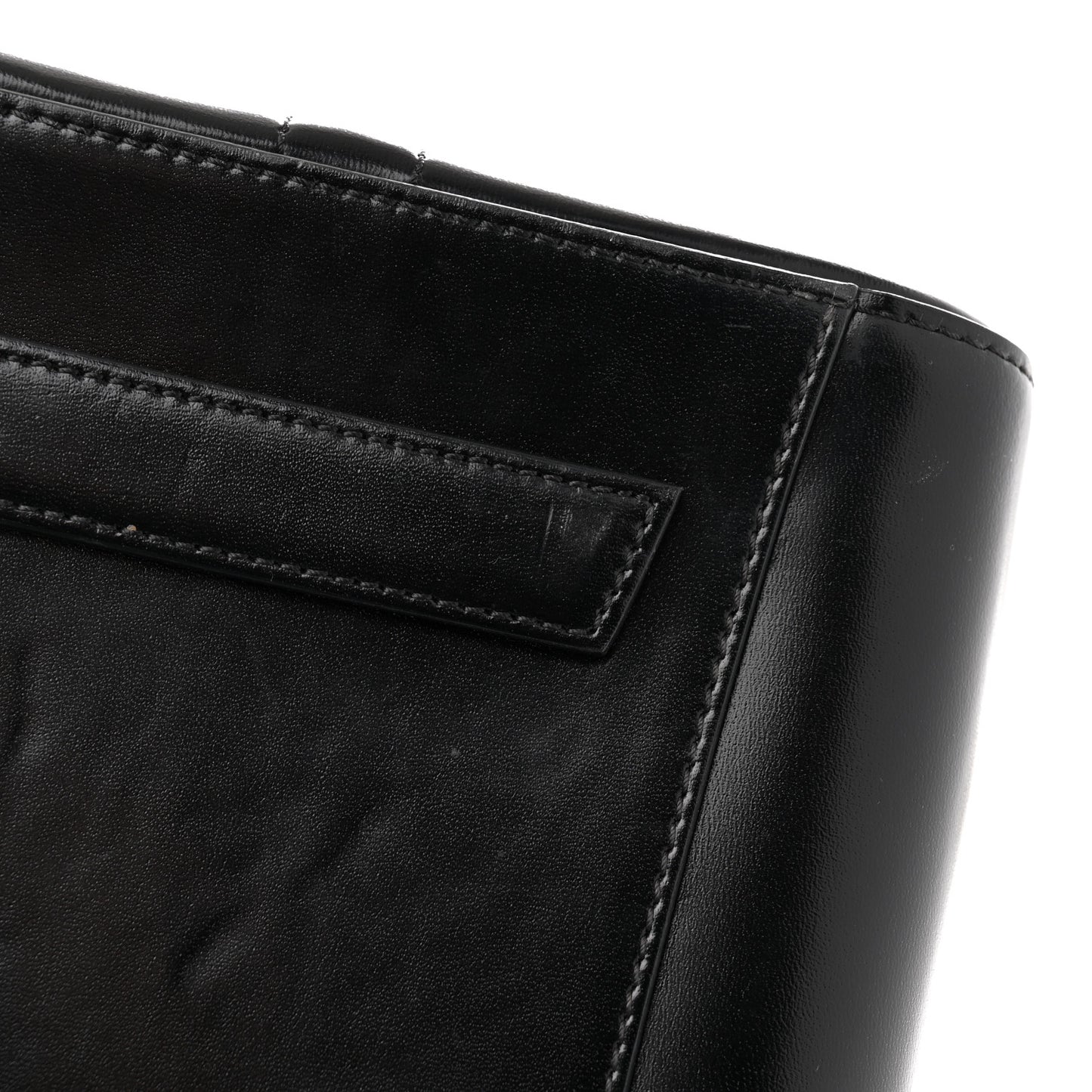 Shiny Lord Calfskin Medium Antigona Black