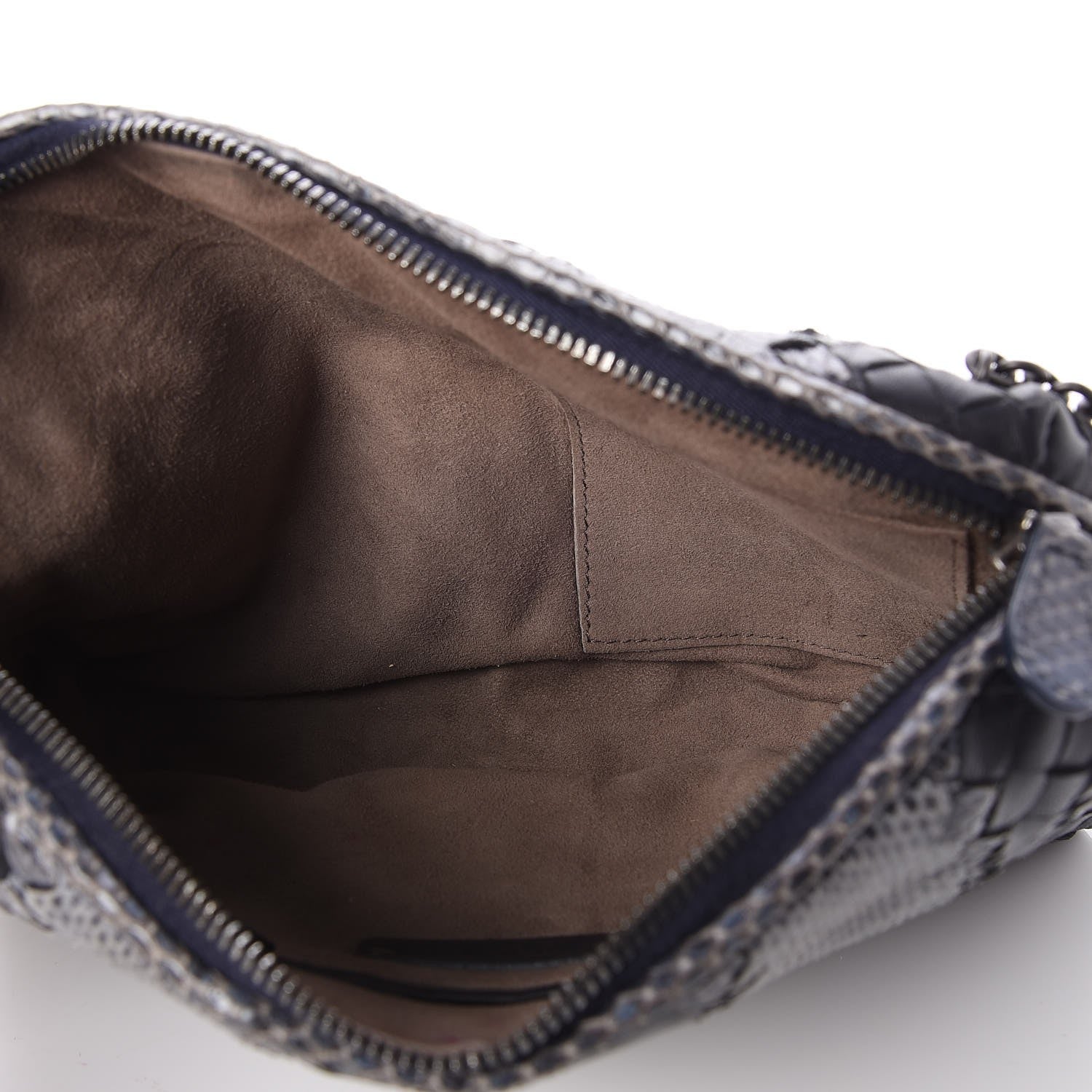 Bottega Veneta Nappa Intrecciato Ayers Crossbody Pillow Messenger Grey 5 of 17