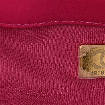 Chanel Corduroy Quilted Medium Chanel 19 Flap Fuchsia 6 of 10
