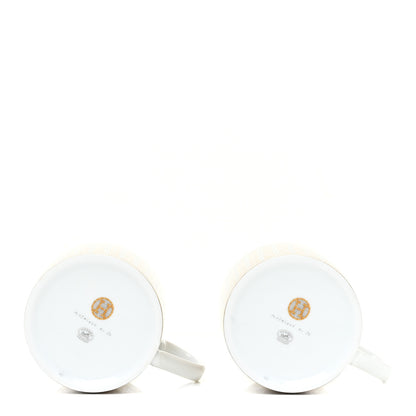 Hermes Porcelain Mosaique au 24 Mug Set of 2 Gold 4 of 8