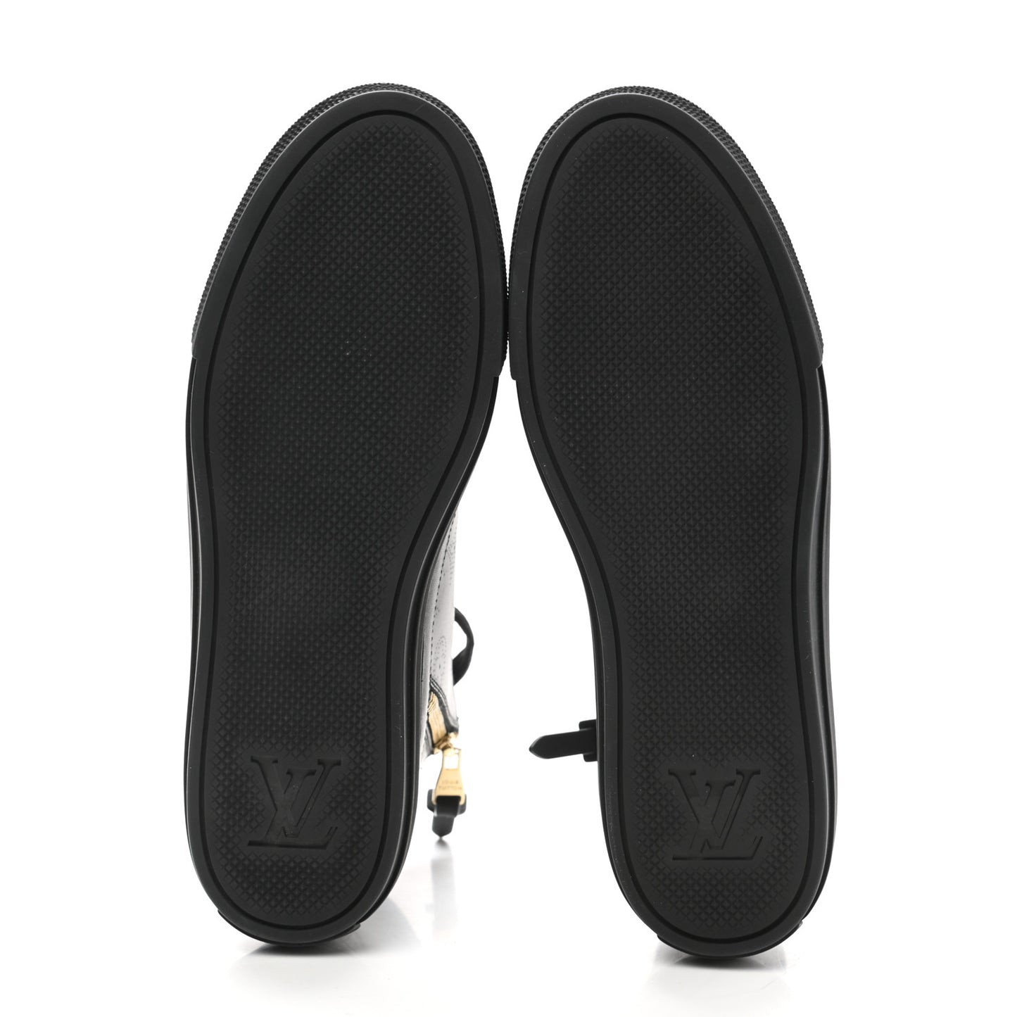 Calfskin Monogram Stellar Sneaker Boots 37 Black White