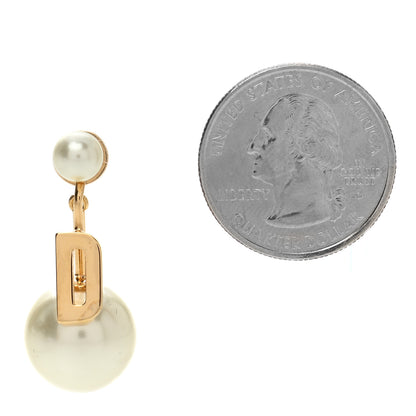 Christian Dior Pearl My ABCDior D Tribale Earring Gold 2 of 4