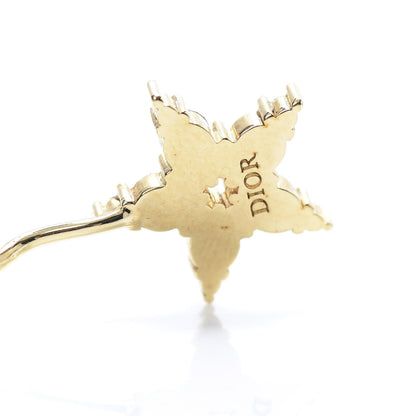 Christian Dior Pearl Crystal My ABCDior Tribales Etoile Earring Gold 4 of 4