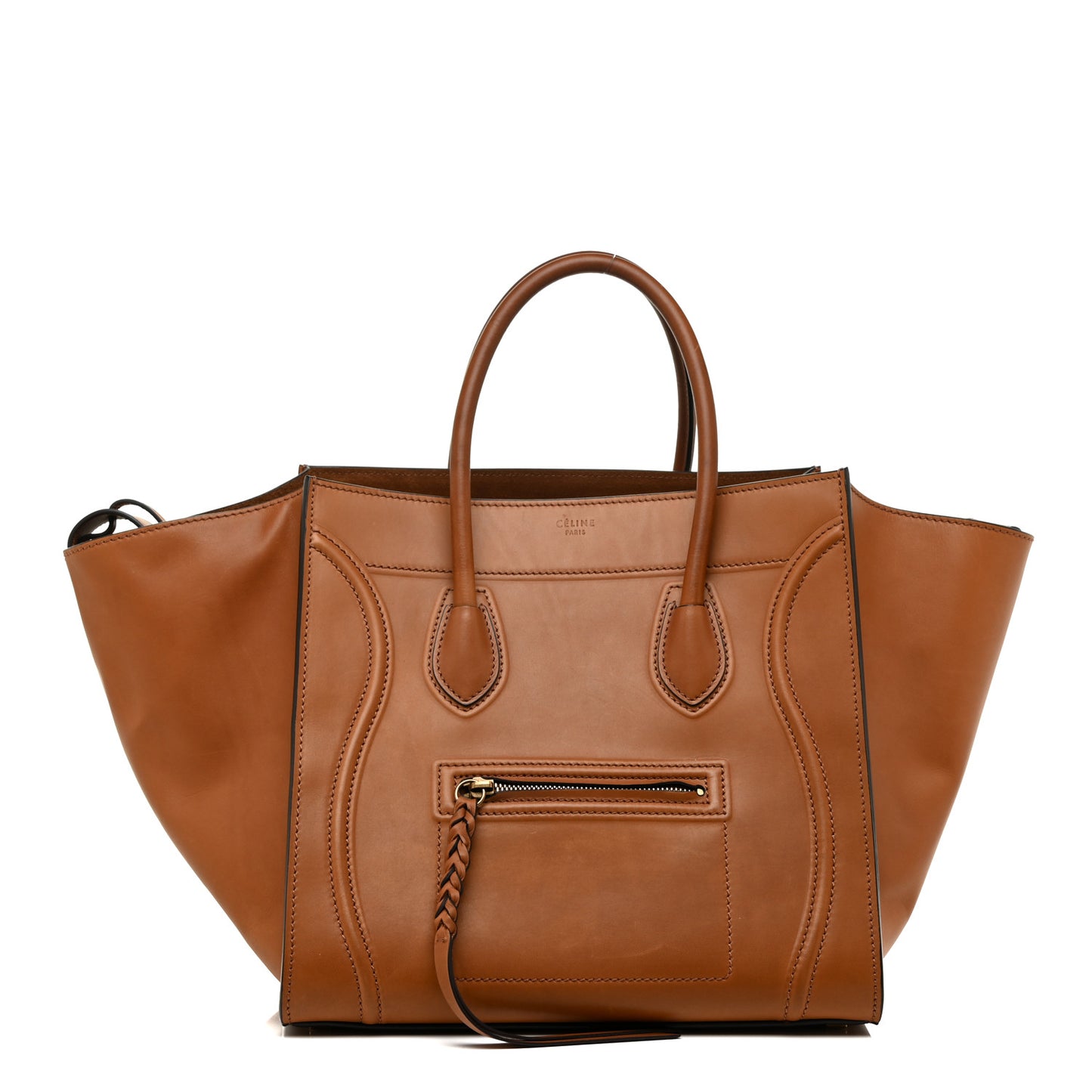 Smooth Calfskin Medium Phantom Luggage Tan