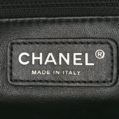 Chanel Lambskin Quilted Easy Carry Bowling Bag Black 6 of 10