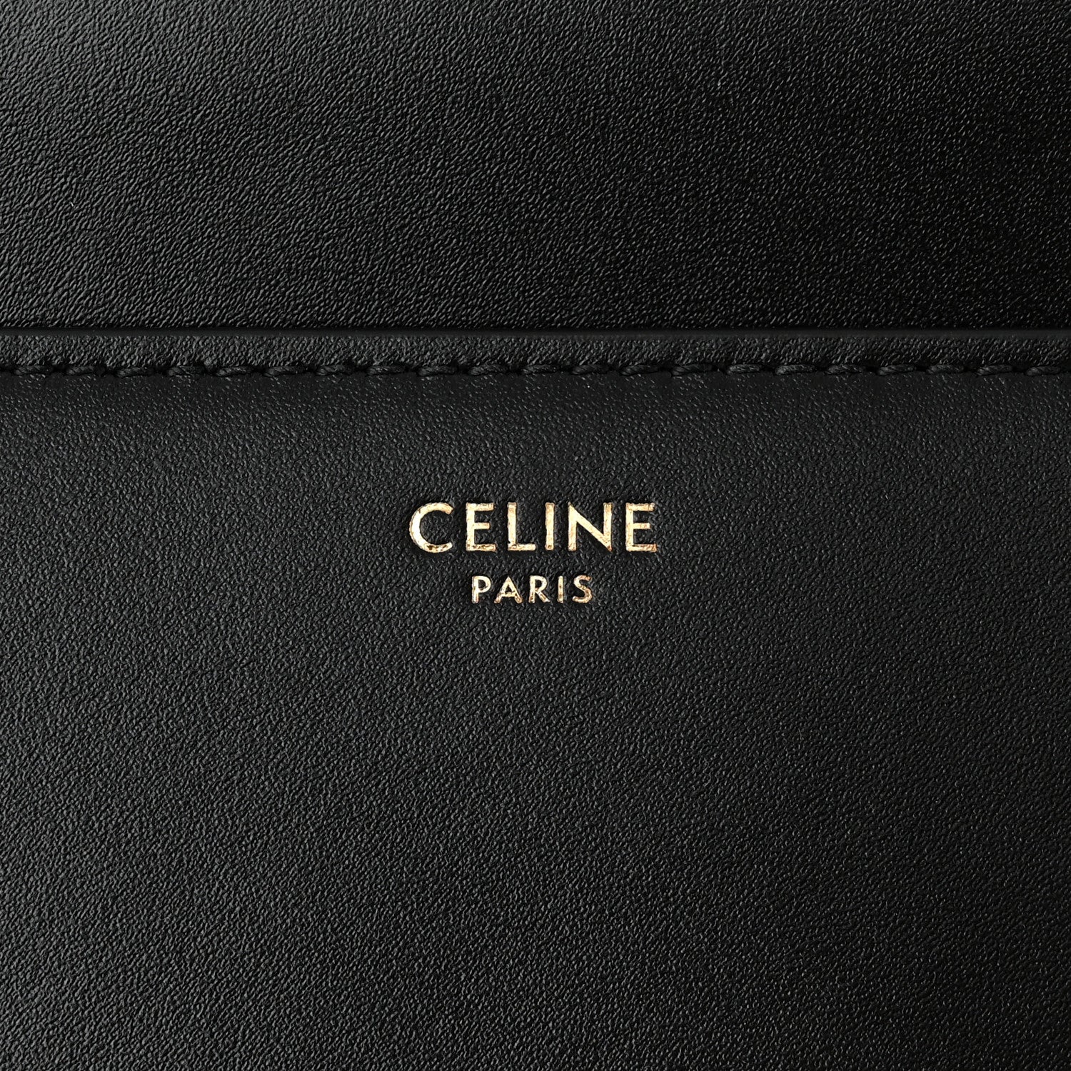 Celine Satinated Calfskin Medium 16 Top Handle Bag Black 6 of 12