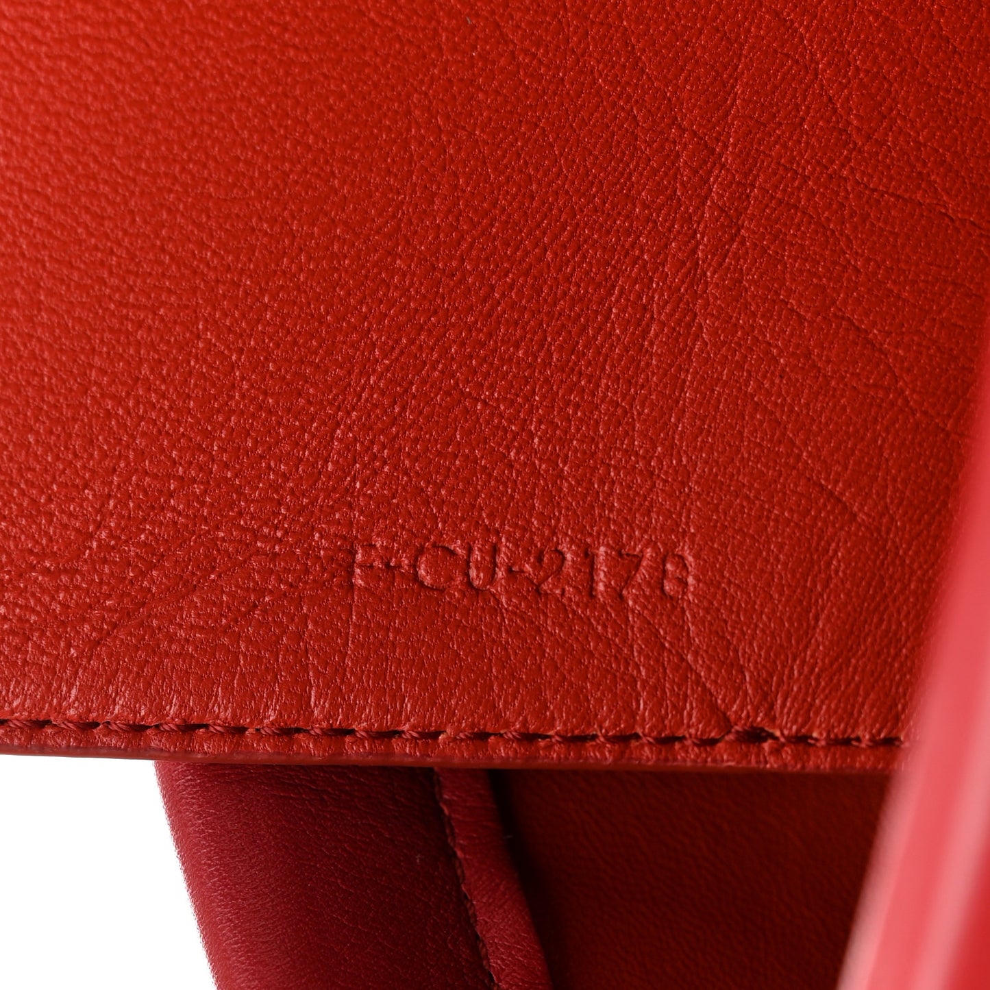 Smooth Calfskin Clasp Bucket Bag Red